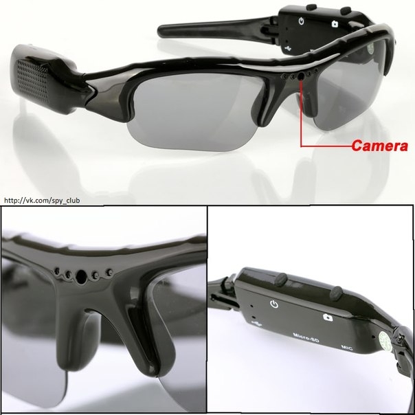 Шпионские очки со скрытой HD камерой